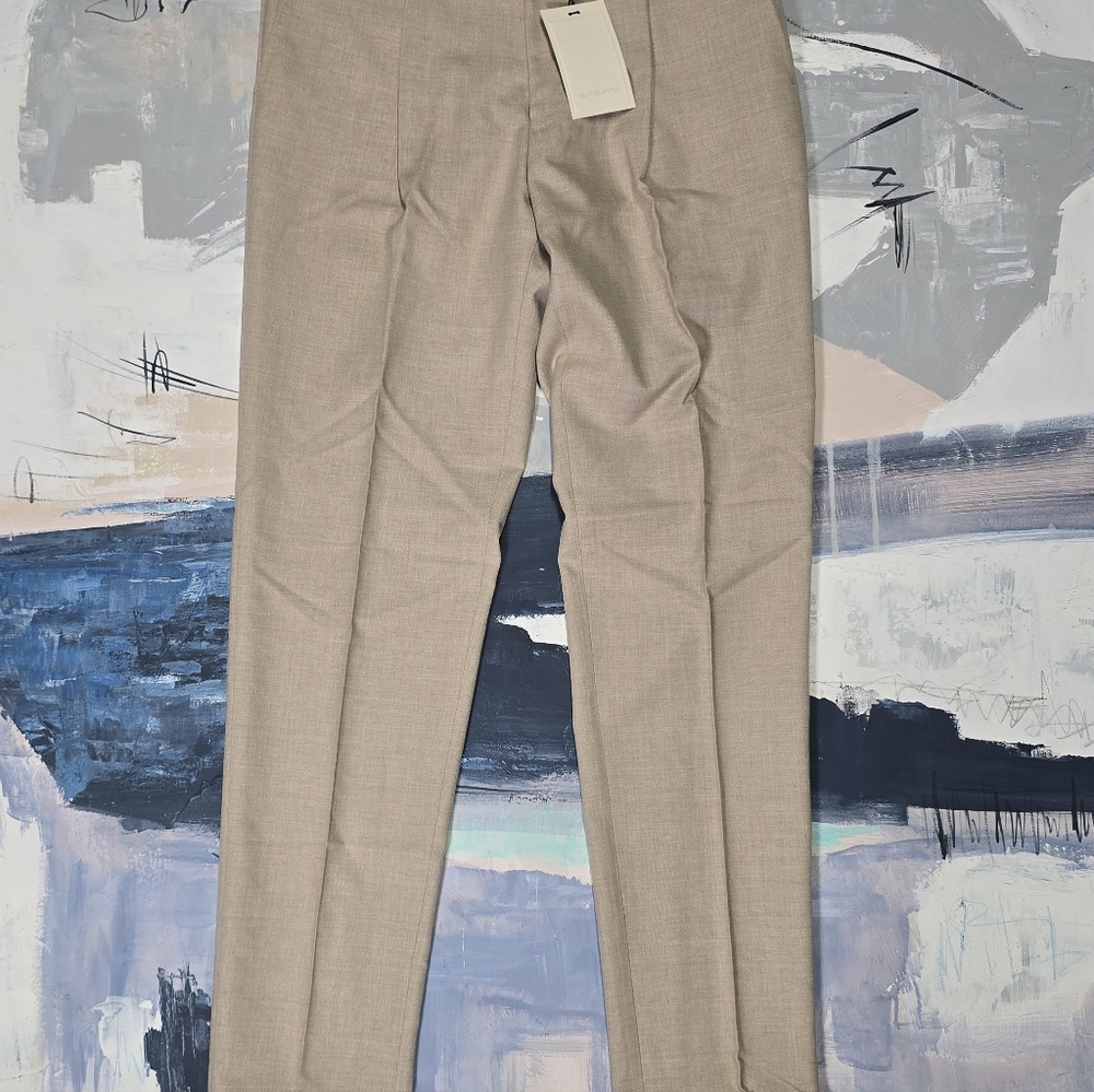 NWT! SUITSUPPLY VIGO TROUSER PLEATED PURE WOOL LIGHT BROWN US34 /EU 50 - Picture 2 of 7